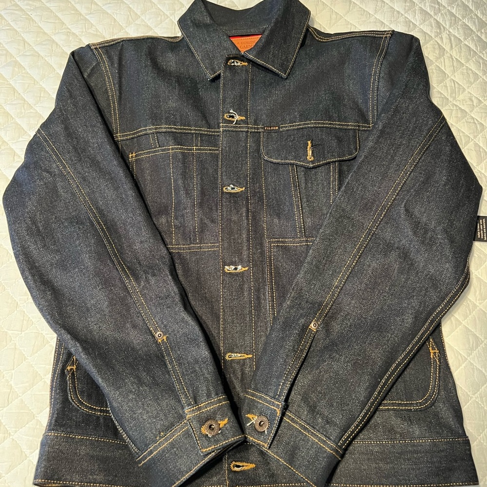NWT Filson Short Lined Denim Jacket Medium